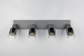 Plafoniera Cadiz, RL, 58.5x8.5x15 cm, 10W, 4x E14, metal, antracit