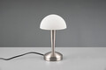 Lampa de masa Canaria, RL, 15x26.5 cm, 40W, 1x E14, metal, argintiu mat/ alb