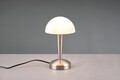 Lampa de masa Canaria, RL, 15x26.5 cm, 40W, 1x E14, metal, argintiu mat/ alb