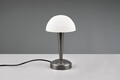 Lampa de masa Canaria, RL, 15x26.5 cm, 40W, 1x E14, metal, argintiu/alb