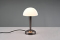 Lampa de masa Canaria, RL, 15x26.5 cm, 40W, 1x E14, metal, argintiu/alb