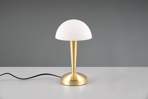 Lampa de masa Canaria, RL, 15x26.5 cm, 40W, 1x E14, metal, bronz mat/alb