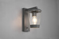 Aplica de perete pentru exterior cu senzor Cavado, TRIO, 16x28 cm, 40W, 1x E27, aluminiu, antracit
