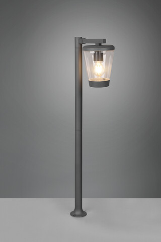 Lampadar de exterior Cavado, TRIO, 16x27x100 cm, 40W, 1x E27, aluminiu, antracit
