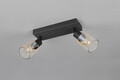 Plafoniera Cadiz, RL, 27.5x8.5x17 cm, 10W, 2x E14, metal, negru mat