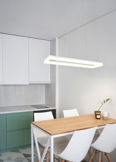70x20x150 cm, Alb mat, Lustra