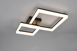 62x46.5x12.5 cm, Negru mat, Plafoniera