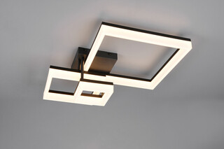 65x46.5x17.5 cm, Negru mat, Plafoniera
