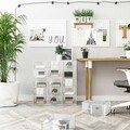Set 18 cutii de pantofi, Songmics, 33.3x23x14 cm, polipropilena, transparent/alb