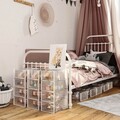 Set 18 cutii de pantofi, Songmics, 33.3x23x14 cm, polipropilena, transparent/alb