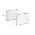 Set 18 cutii de pantofi, Songmics, 35x25x18.5 cm, polipropilena, transparent/alb