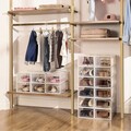 Set 8 cutii de pantofi, Songmics, 33.3x22x14 cm, polipropilena, transparent/alb