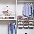 Set 12 cutii de pantofi, Songmics, 34.5x19.5x12.5 cm, polipropilena, transparent