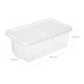 Set 12 cutii de pantofi, Songmics, 34.5x19.5x12.5 cm, polipropilena, transparent