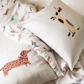 Lenjerie de pat pentru o persoana Teckel, Homla, 2 piese, 140x200 cm, bumbac, multicolor