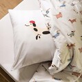 Lenjerie de pat dubla Teckel, Homla, 3 piese, 160x200 cm, bumbac, multicolor