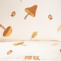 Lenjerie de pat dubla Shroom, Homla, 3 piese, 160x200 cm, microfibra, ecru