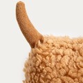 Perna decorativa Bassotto, Homla, 64x11x60 cm, poliester, maro