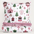 Lenjerie de pat King Size, Cindy, Homla, 3 piese, 200x220 cm, microfibra din poliester, multicolor