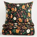 Lenjerie de pat dubla Arancia, Homla, 3 piese, 160x200 cm, microfibra din poliester, multicolor
