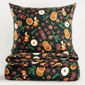 Lenjerie de pat King Size, Arancia, Homla, 3 piese, 200x220 cm, microfibra din poliester, multicolor