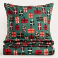 Lenjerie de pat King Size, Caterina, Homla, 3 piese, 200x220 cm, microfibra din poliester, multicolor