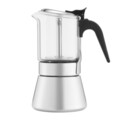 Cafetiera filtru Evie, Ambition, 240 ml, otel/sticla, argintiu/transparent