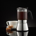 Cafetiera filtru Curly, Ambition, 240 ml, otel/sticla, argintiu/transparent