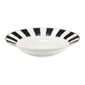 Serviciu de masa 18 piese, Ribs, Ambition, portelan, alb/negru