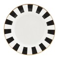 Serviciu de masa 18 piese, Ribs, Ambition, portelan, alb/negru