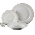 Serviciu de masa 18 piese, Aurelia, Ambition, portelan, alb/auriu