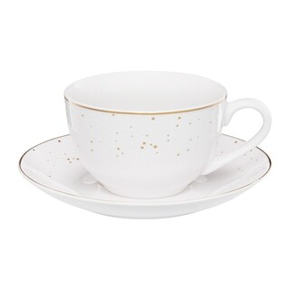 Alb;Auriu, Set ceai/cafea