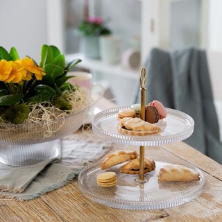 Auriu;Transparent, Suport 18 cm/26 cm