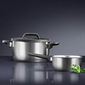 Set oale 7 piese Espero, Ambition, 16 cm/16 cm/20 cm/24 cm, otel/sticla, argintiu