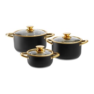 Negru;Auriu, Set 6 piese