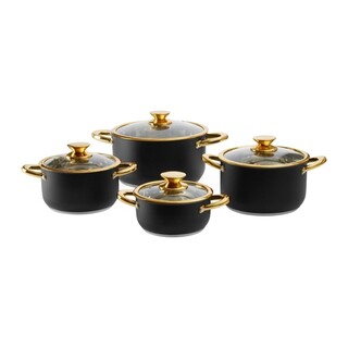 Negru;Auriu, Set 8 piese