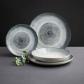 Serviciu de masa 18 piese, Aqua, Ambition, ceramica, albastru