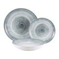 Serviciu de masa 18 piese, Aqua, Ambition, ceramica, albastru