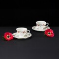 Set ceai / cafea 12 piese, Rosalia, Ambition, 200 ml, portelan, multicolor