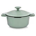 Oala cu capac Fern, Ambition, 20 cm, 2.6 L, aluminiu, verde/negru