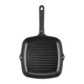 Tigaie grill Noel, Ambition, 28x28 cm, aluminiu, visiniu/negru