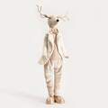 Decoratiune ren cu pantaloni Galant, Homla, 90 cm, poliester, bej