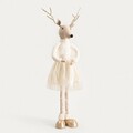 Decoratiune ren cu fusta Galant, Homla, 90 cm, poliester, bej