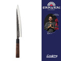 Cutit Sashimi, Samurai Gourmet by Rikito Watanabe si Cooking by Heinner, 24 cm, inox/lemn, maro