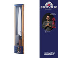 Cutit Sujihiki, Samurai Gourmet by Rikito Watanabe si Cooking by Heinner, 24 cm, inox/lemn, maro