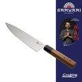 Cutitul bucatarului, Samurai Gourmet by Rikito Watanabe si Cooking by Heinner, 20 cm, inox/lemn, maro