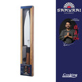 Cutitul bucatarului, Samurai Gourmet by Rikito Watanabe si Cooking by Heinner, 20 cm, inox/lemn, maro