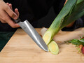 Cutit Santoku, Samurai Gourmet by Rikito Watanabe si Cooking by Heinner, 18 cm, inox/lemn, maro
