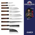 Cutit universal, Samurai Gourmet by Rikito Watanabe si Cooking by Heinner, 13 cm, inox/lemn, maro