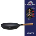 Tigaie Samurai Gourmet by Rikito Watanabe si Cooking by Heinner, 26x5 cm, aluminiu, negru/natur